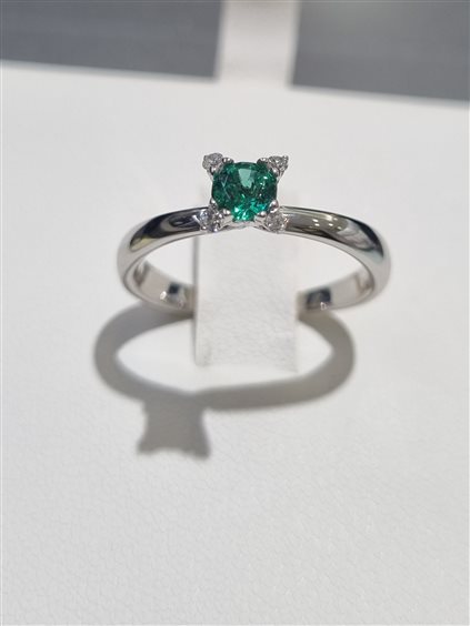 Anillo Gilma Gioielleria  Mujer in Oro Smeraldo 0.40 Ct ANOR-290-286 - ANOR-290-286